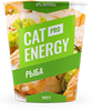 Большая зеленая упаковка корма Cat Energy со вкусом рыбы