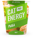 Маленькая зеленая упаковка корма Cat Energy со вкусом рыбы