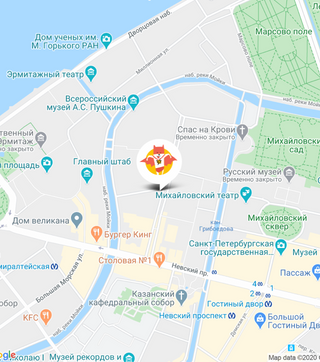 Офис компании по адресу ул.Большая Конюшенная, 19/8, Санкт-Петербург